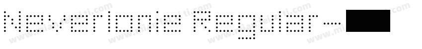 Neverlonie Regular字体转换